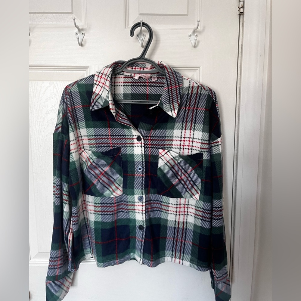 La Vie En Rose Multicolor Plaid Sleeping Chemise Size S